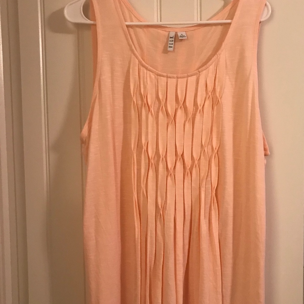 Elle Tank Top Blouse Peach